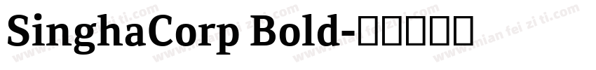 SinghaCorp Bold字体转换